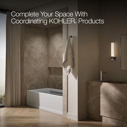 Archer 72'' x 36'' alcove bath with Bask heated surface, alcove, right drain - image 6