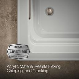 Archer 72'' x 36'' drop-in bath with Bask heated surface - image 9