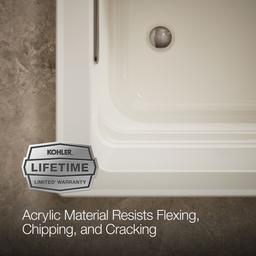 Archer 72'' x 36'' drop-in bath with Bask heated surface - image 9