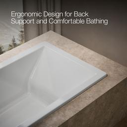 Underscore 66'' x 36'' drop-in bath with Bask heated surface - image 7