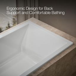 Underscore 72'' x 42'' drop-in bath with Bask heated surface - image 7
