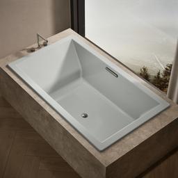 Underscore 72'' x 42'' drop-in bath with Bask heated surface - image 2