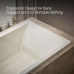 Underscore 72'' x 42'' drop-in bath with Bask heated surface - image 7