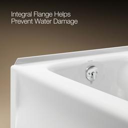 Bancroft 60'' x 32'' alcove bath, left drain - image 9