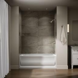 Bancroft 60'' x 32'' alcove bath right drain - image 4