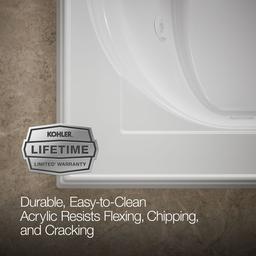 Memoirs 66'' x 42'' drop-in whirlpool bath - image 7