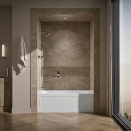 Devonshire 60'' x 32'' alcove bath, left drain - image 4