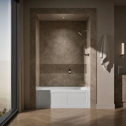 Devonshire 60'' x 32'' alcove bath, right drain - image 4