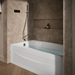 Kohler Mariposa 66'' X 36'' Drop-in/alcove Heated Bubblemassagee Air Bath, Left Drain - White - image 2