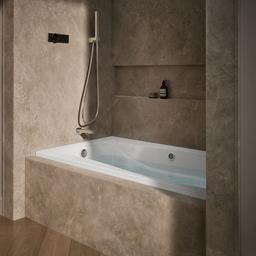 Kohler Mariposa 66'' X 36'' Alcove Whirlpool, Left Drain - White - image 2