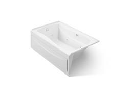 Kohler Mariposa 60'' X 36'' Alcove Whirlpool Bath With Bask Heated Surface, Left Drain - White - image 1