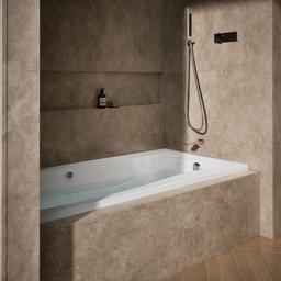 Kohler Mariposa 72'' X 36'' Alcove Heated Bubblemassagee Air Bath, Right Drain - White - image 2