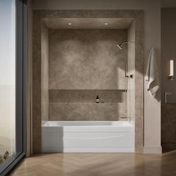 Kohler Mariposa 72'' X 36'' Alcove Bath, Right Drain - White - image 4