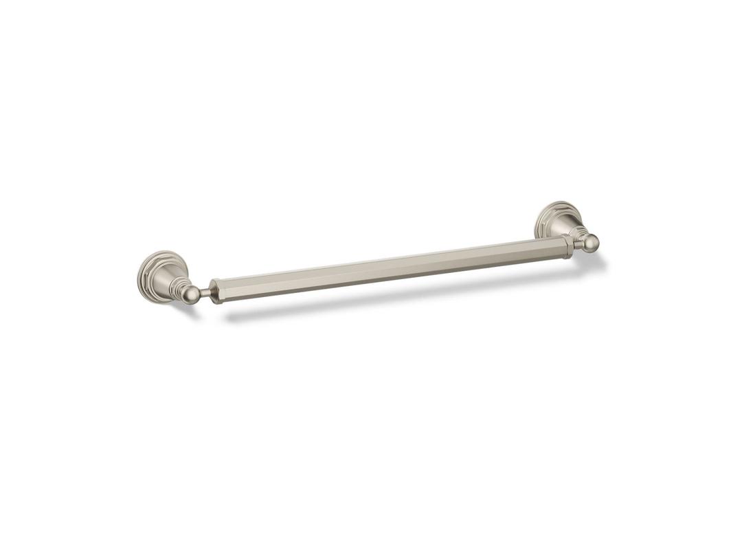 Kohler Pinstripe 18'' Towel Bar - Vibrant - Brushed Nickel by Kohler