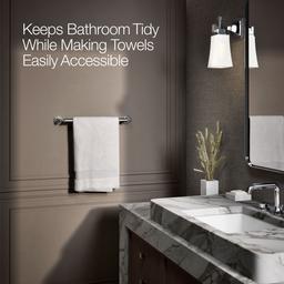 Kohler Pinstripe 18'' Towel Bar - - Polished Chrome - image 4