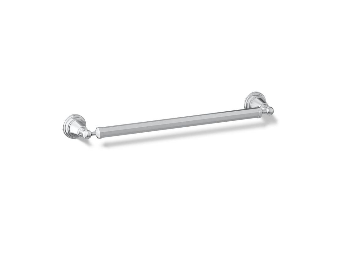 Kohler Pinstripe 18'' Towel Bar - - Polished Chrome by Kohler