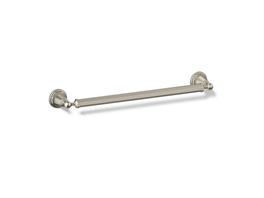 Kohler Pinstripe 18'' Towel Bar - Vibrant Polished - Nickel by Kohler