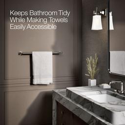 Kohler Pinstripe 24'' Towel Bar - Vibrant Polished - Nickel - image 4