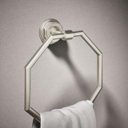 Kohler Pinstripe Towel Ring - Vibrant - Brushed Nickel - image 2