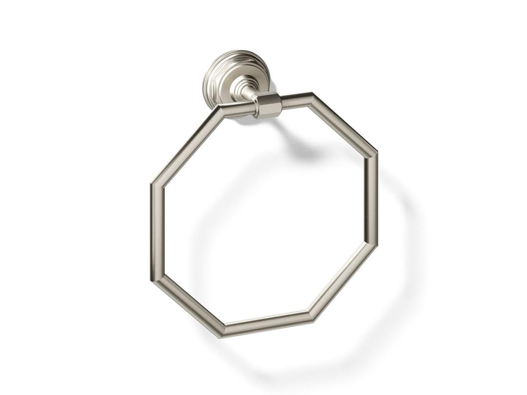Kohler Pinstripe Towel Ring - Vibrant - Brushed Nickel by Kohler