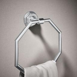 Kohler Pinstripe Towel Ring - - Polished Chrome - image 2