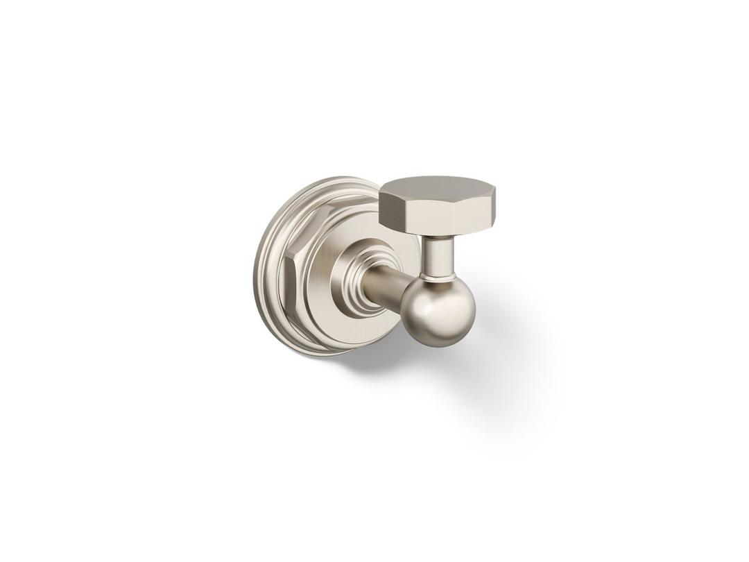 Kohler Pinstripe Robe Hook - Vibrant - Brushed Nickel by Kohler