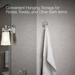 Kohler Pinstripe Robe Hook - - Polished Chrome - image 4