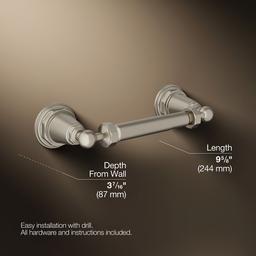 Kohler Pinstripe Toilet Paper Holder - Vibrant - Brushed Nickel - image 3