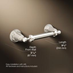 Kohler Pinstripe Toilet Paper Holder - Vibrant Polished - Nickel - image 3