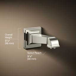 Kohler Pinstripe Pure Wall-mount Bath Spout - Vibrant Polished - Nickel - image 3
