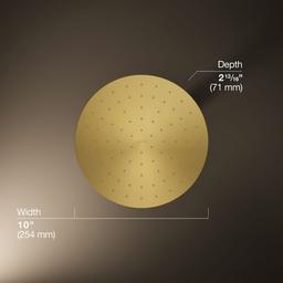 Contemporary Round 10'' single-function rainhead, 1.75 gpm - image 3