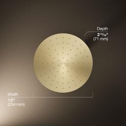 Contemporary Round 10'' single-function rainhead, 1.75 gpm - image 3