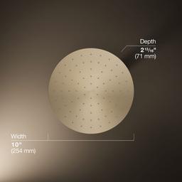 Contemporary Round 10'' single-function rainhead, 1.75 gpm - image 3