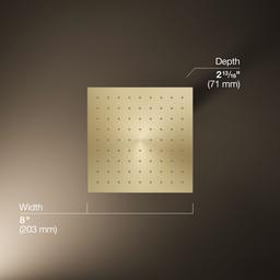 Contemporary Square 8'' single-function rainhead, 1.75 gpm - image 3