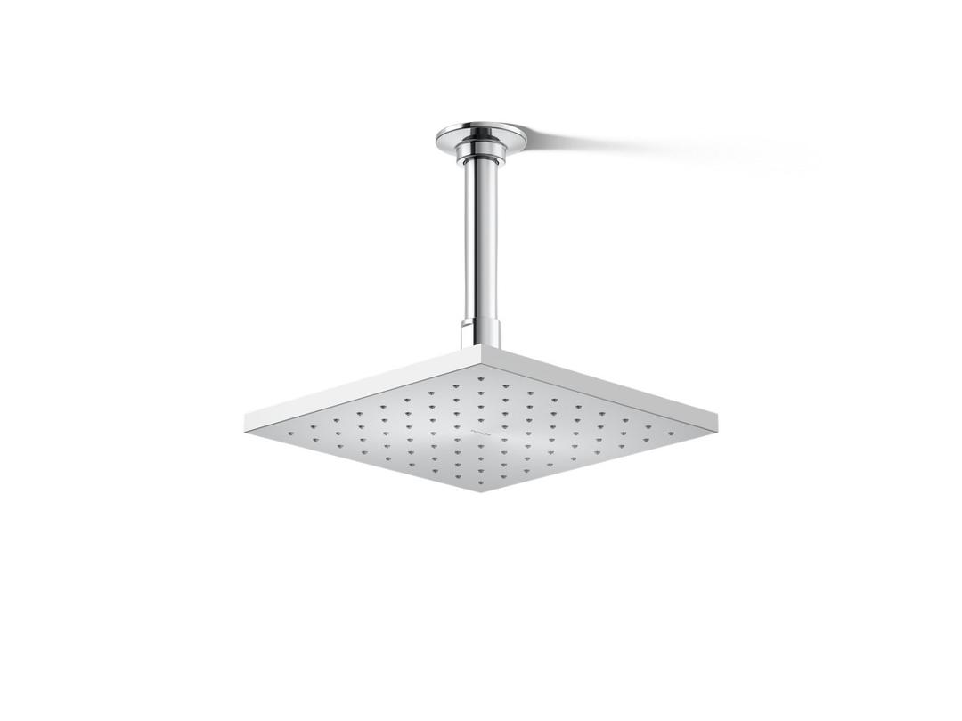 Contemporary Square 8'' single-function rainhead, 2.5 gpm by Kohler