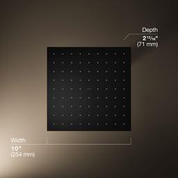 Contemporary Square 10'' single-function rainhead, 1.75 gpm - image 3
