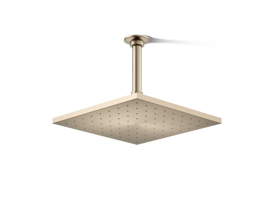 Contemporary Square 10'' single-function rainhead, 1.75 gpm by Kohler