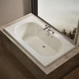 Kohler Memoirs 72'' X 42'' Drop-in Heated Bubblemassagee Air Bath - Biscuit - image 2