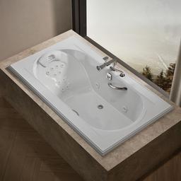 Kohler Memoirs 72'' X 42'' Drop-in Heated Whirlpool Bath - White - image 2