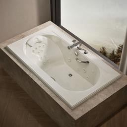 Kohler Memoirs 72'' X 42'' Drop-in Effervescence Whirlpool Bath - Biscuit - image 2