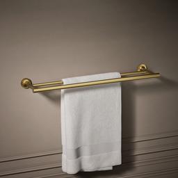 Kohler Purist 24'' Double Towel Bar - Vibrant Brushed Moderne - Brass - image 2