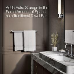 Kohler Purist 24'' Double Towel Bar - - Polished Chrome - image 4