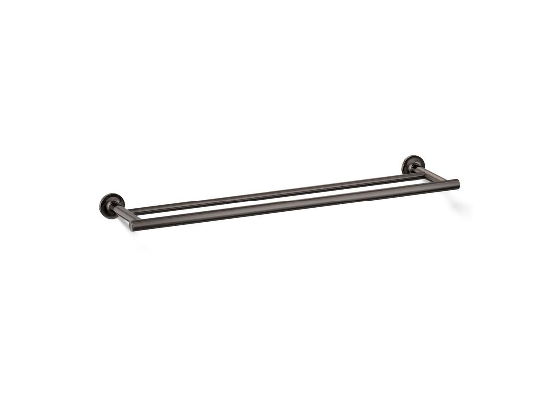 Kohler Purist 24'' Double Towel Bar - Vibrant Titanium by Kohler