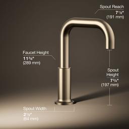 Kohler Purist Deck-mount Bath Spout - Vibrant Brushed - Bronze - image 3