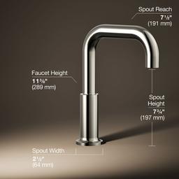 Kohler Purist Deck-mount Bath Spout - Vibrant Polished - Nickel - image 3