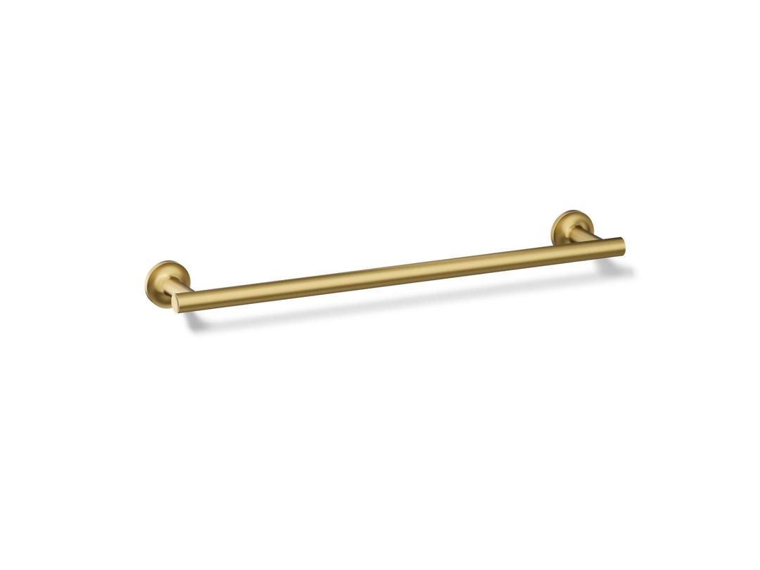 Kohler Purist 18'' Towel Bar - Vibrant Brushed Moderne - Brass by Kohler