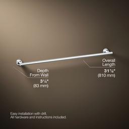 Kohler Purist 30'' Towel Bar - - Polished Chrome - image 3
