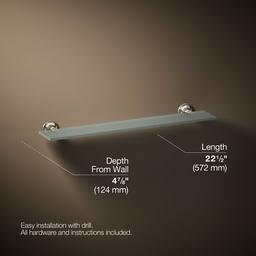 Kohler Purist Glass Shelf - Vibrant Polished - Nickel - image 3