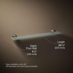 Kohler Purist Glass Shelf - Vibrant Titanium - image 3