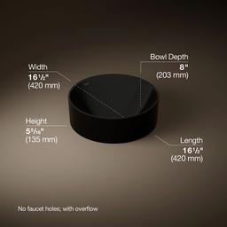 Vox 16-1/2'' round vessel bathroom sink - image 3